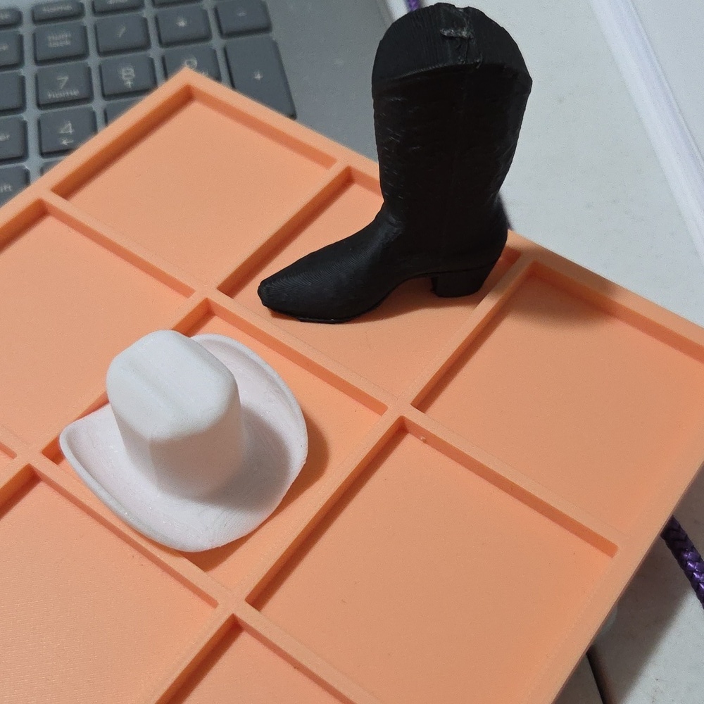 3-D Printed Tic-Tac-YeeHaw